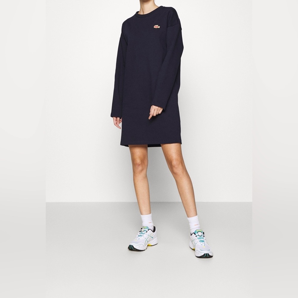 Lacoste Dark Blue Long Sleeve Dress size 38/S